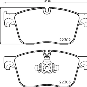Autentyczny HELLA 8DB 355 024-661 Klocki hamulcowe
