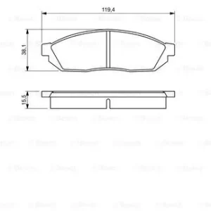 Szybka dostawa BOSCH 0 986 494 208 Klocki hamulcowe