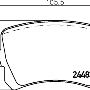 HELLA 8DB 355 025-331 Klocki hamulcowe Ostatnia szansa