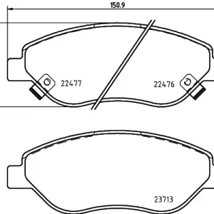 Ostatnia szansa HELLA 8DB 355 025-631 Klocki hamulcowe