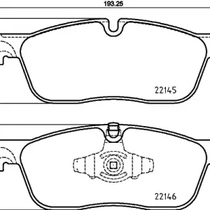 Ekspresowa dostawa HELLA 8DB 355 025-701 Klocki hamulcowe