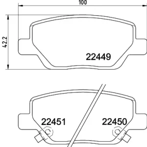 Zwrot pieniędzy HELLA 8DB 355 025-861 Klocki hamulcowe
