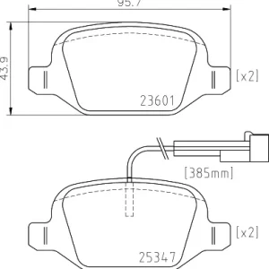 Zwrot pieniędzy HELLA 8DB 355 031-561 Klocki hamulcowe