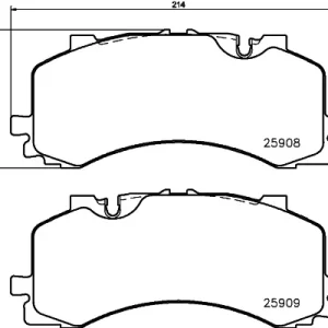 Popularny HELLA 8DB 355 036-471 Klocki hamulcowe