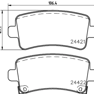 HELLA 8DB 355 037-651 Klocki hamulcowe Wysoka jakość