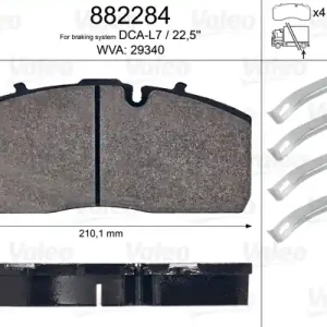Ostatnia szansa VALEO 882284 Klocki hamulcowe