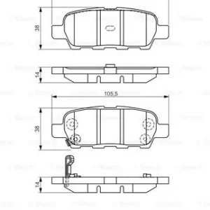 BOSCH 0 986 495 089 Klocki hamulcowe Darmowa dostawa