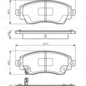 BOSCH 0 986 495 132 Klocki hamulcowe Ekspresowa dostawa