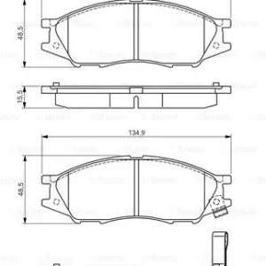 BOSCH 0 986 495 146 Klocki hamulcowe Nowość