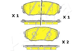 ASHIKA 50-0K-K30 Klocki hamulcowe Zwrot pieniędzy