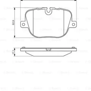 Tani BOSCH 0 986 494 409 Klocki hamulcowe