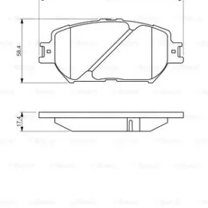 BOSCH 0 986 494 418 Klocki hamulcowe Tani