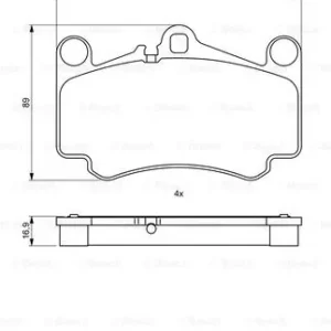 Zamów teraz BOSCH 0 986 494 710 Klocki hamulcowe