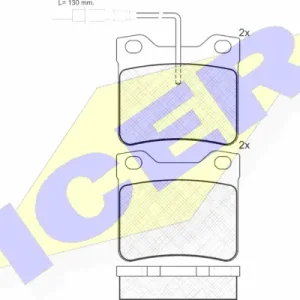 Premium ICER 141241 Klocki hamulcowe