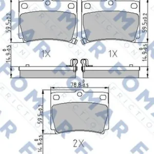 Nowość FOMAR FRICTION FO 239281 Klocki hamulcowe
