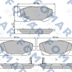 Darmowa dostawa FOMAR FRICTION FO 242381 Klocki hamulcowe