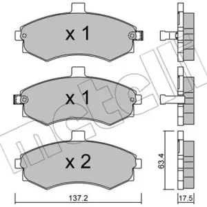 METELLI 22-0504-0 Klocki hamulcowe Promocja