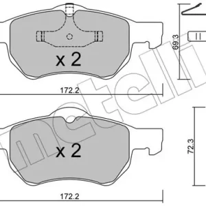 METELLI 22-0523-0 Klocki hamulcowe Kup teraz