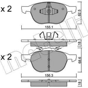 METELLI 22-0534-1 Klocki hamulcowe Niska cena