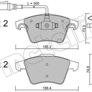 METELLI 22-0552-2 Klocki hamulcowe Zamów teraz