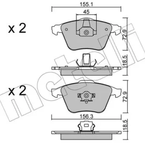 METELLI 22-0549-3 Klocki hamulcowe Tylko dziś