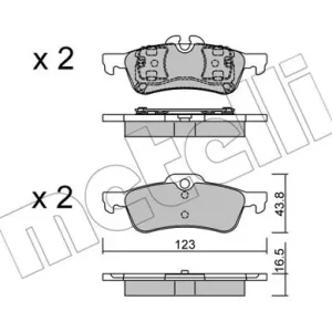 Wyprzedaż METELLI 22-0556-0 Klocki hamulcowe