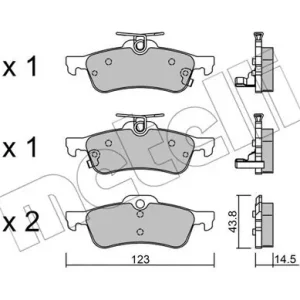 Ostatnia szansa METELLI 22-0556-1 Klocki hamulcowe