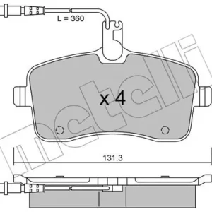 METELLI 22-0600-0 Klocki hamulcowe Kup teraz