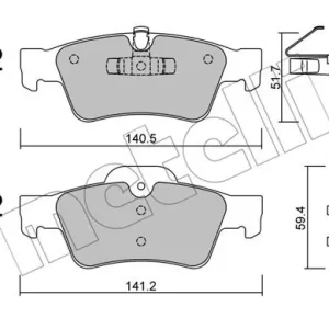 METELLI 22-0568-1 Klocki hamulcowe Zamów teraz
